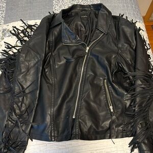 Lane Bryant large/XL leather jacket